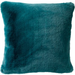 Dutch Decor ZAYA - Kussenhoes 45x45 cm - bontlook - effen kleur - Galapagos Green - groen - Dutch Decor