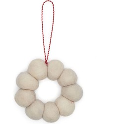 Kave Home - Katherine hangend ornament gemaakt van beige vilt