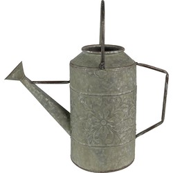 Clayre & Eef Decoratie Gieter  42x17x42 cm Grijs Groen Metaal Woonaccessoires