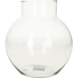 Hakbijl bol vaas/terrarium - D19 x H20 cm - transparant glas - Vazen