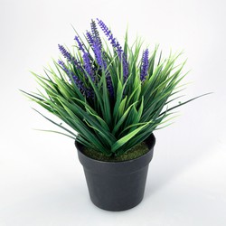 Aimee Lavendelpflanze im Plastiktopf Pflanzenattrappe - Oosterik Home
