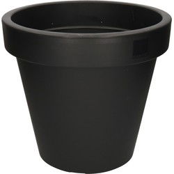 Prosperplast Bloempot - 1x - D35 x H31 cm - antraciet grijs - kunststof - Plantenpotten