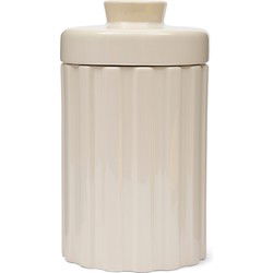 Clay Ribbed Storage Jar High