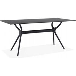 OCEAN binnentafel 180x90x74 cm Zwart