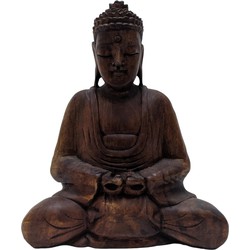 Hangemaakt Boeddhabeeld uit Bali – Boeddha beeld uit hout 23 cm | Inspiring Minds