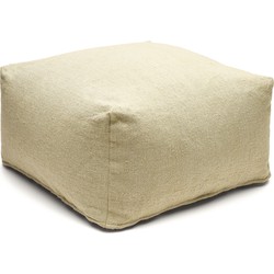 Kave Home - Vedell 100% PET poef groen 60 x 60 cm