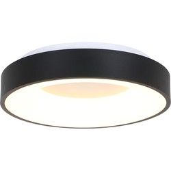 Moderne plafondlamp groot Steinhauer Ringlede Wit