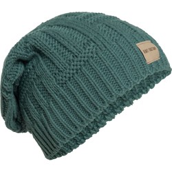 Knit Factory Bobby Gebreide Muts Heren & Dames - Sloppy Beanie - Laurel - One Size