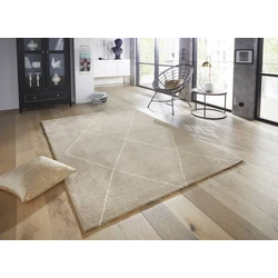 Elle Decoration - Modern Design vloerkleed - Laagpolig - Geruit - Beige - 120 X 170 CM