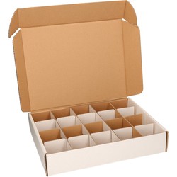 Opbergdozen/opbergboxen met 8 cm vakken - Opbergbox