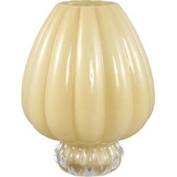 PTMD Vaas Syamer 1 - 21x21x27 cm - Glas - Creme