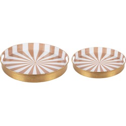 Present Time - Dienblad Candy Swirl - Set van 2