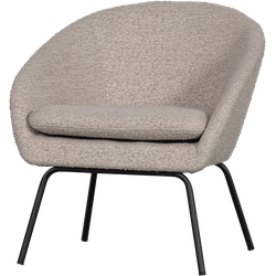 WOOOD Fauteuil Ditte - Bouclé - Greige - 72x69x68