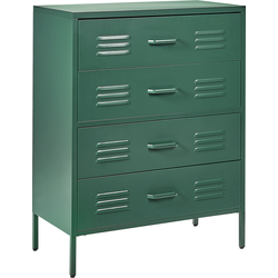 Beliani ENAGO - Commode-Groen-Staal