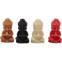 Amberblokjes Buddha Set 4 stuks