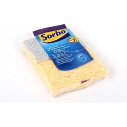 Sorbo Schuursponsjes - 8x - 11 x 7 x 4 cm - viscose - sponzen - Schuursponzen