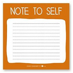 Studio Stationery - Mini note: note to self