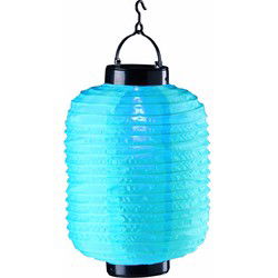 Lampion op zonne energie blauw - Lampionnen