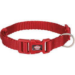 TRIXIE HALSBAND HOND PREMIUM ROOD 22-35X1 CM