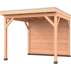 Douglas overkapping 300 x 400, met achterwand, Westwood Comfort