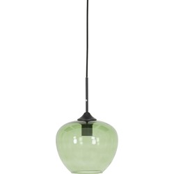 Light&living Hanglamp Ø23x18 cm MAYSON glas groen-mat zwart