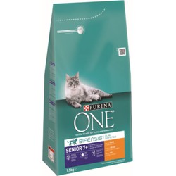 Kattenvoer one senior 7 rijk aan kip & volkoren granen brokjes 1,5 kg - Purina