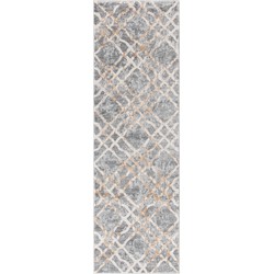 Safavieh Traditional Indoor Woven Area Rug, Isabella Collection, ISA957, in Silver & Ivory, 66 X 213 cm