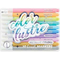 Ooly Ooly Color Lustre Metallic Brush Markers - 10 stuks