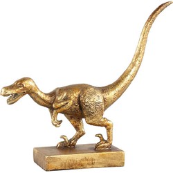 PTMD Dino Beeld Dinosaurus - 23,5 x 6 x 21 cm - Poly - Goud