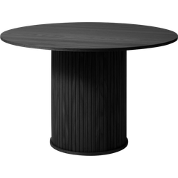 Lenn houten eettafel zwart eiken - Ø 120 cm