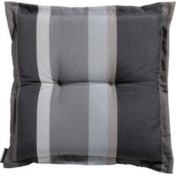 Madison Zitkussen - Hocker - Stripe Grey - 50x50 - Grijs