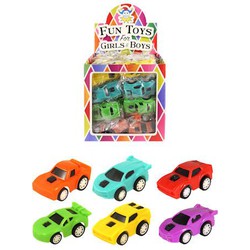 48 Stuks - Pull Back Sport Auto's - In Traktatiebox - Klein Speelgoed - Uitdeelcadeautjes - Traktatie voor kinderen - Jongens