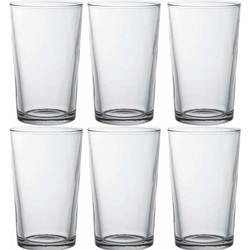 6x Drinkglazen/waterglazen transparant Chope 280 ml - Longdrinkglazen