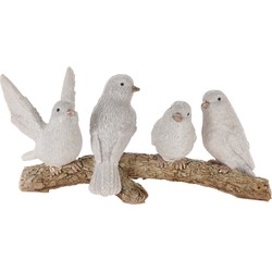 Birds On Brach 16X7X7 cm Wit - Nampook