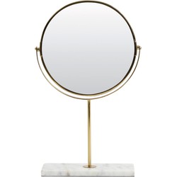 Light&living Spiegel op voet 24x9x40,5 cm RIESCO marmer wit-goud