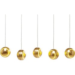 Kare Hanglamp Spool Cinque Gold LED