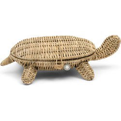 Rustic Rattan Turtle Storage Basket