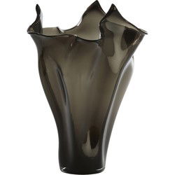 Light&living Vaas Ø42x53 cm AIORA glas donker grijs