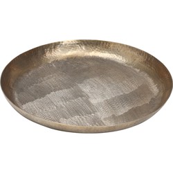 PTMD Fredo Antiek Dienblad - 49 x 49 x 5 cm - Aluminium - Goud