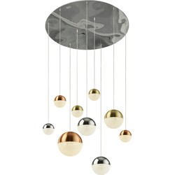 Hanglamp Planets Metaal Ø60cm Chroom