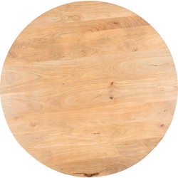 Lewis & Loft Eettafel Levi – FSC®-gecertificeerd mangohout – Rond – Ø 120 cm – Naturel