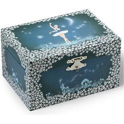 Simply for Kids Juwelen-Muziekdoosje Ballerina Witte Jurk Blauw/Wit