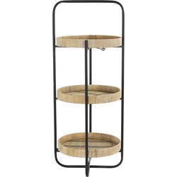 Light & Living - Etagere LORENA - Ø37x89cm - Zwart