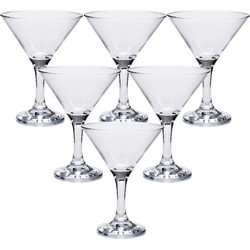 Set van 18x stuks cocktail/martini glazen transparant 190 ml - Cocktailglazen