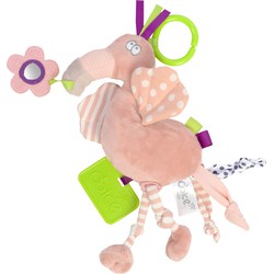 Dolce Dolce Toys speelgoed Primo activiteitenknuffel flamingo Mia - 21 cm