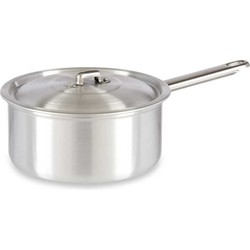 Steelpan/sauspan/juspan zilverkleurig 35 x 20 x 12 cm van 2 liter aluminium - Steelpannen