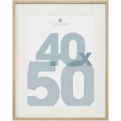 Atmosphera Fotolijstje - foto van 40 x 50 cm - naturel - MDF/Glas - Fotolijsten