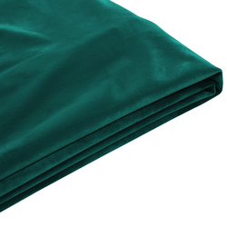 Beliani FITOU - Bekleding voor bedframe-Groen-Fluweel