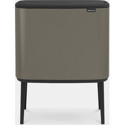 Bo Touch Bin, met 3 binnenemmers, 3 x 11 liter - Platinum