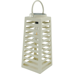 Lamp- Lantern  - Solar - Metal - Sand - 14x32,5cm
